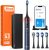 Bitvae Smart S3 Sonic Electric Toothbrush for Adults, 180-Day Battery Life Rechargeable Electric Power Toothbrush with Pressure Sensor, Electric Toothbrush with 4 Brush Heads, Travel Case, Dark Blue